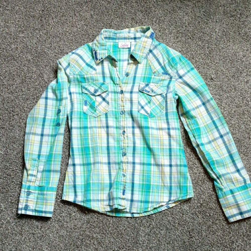 Justice 4T Button Down